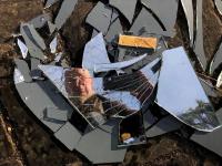 Street Broken Mirror Self Portrait #21